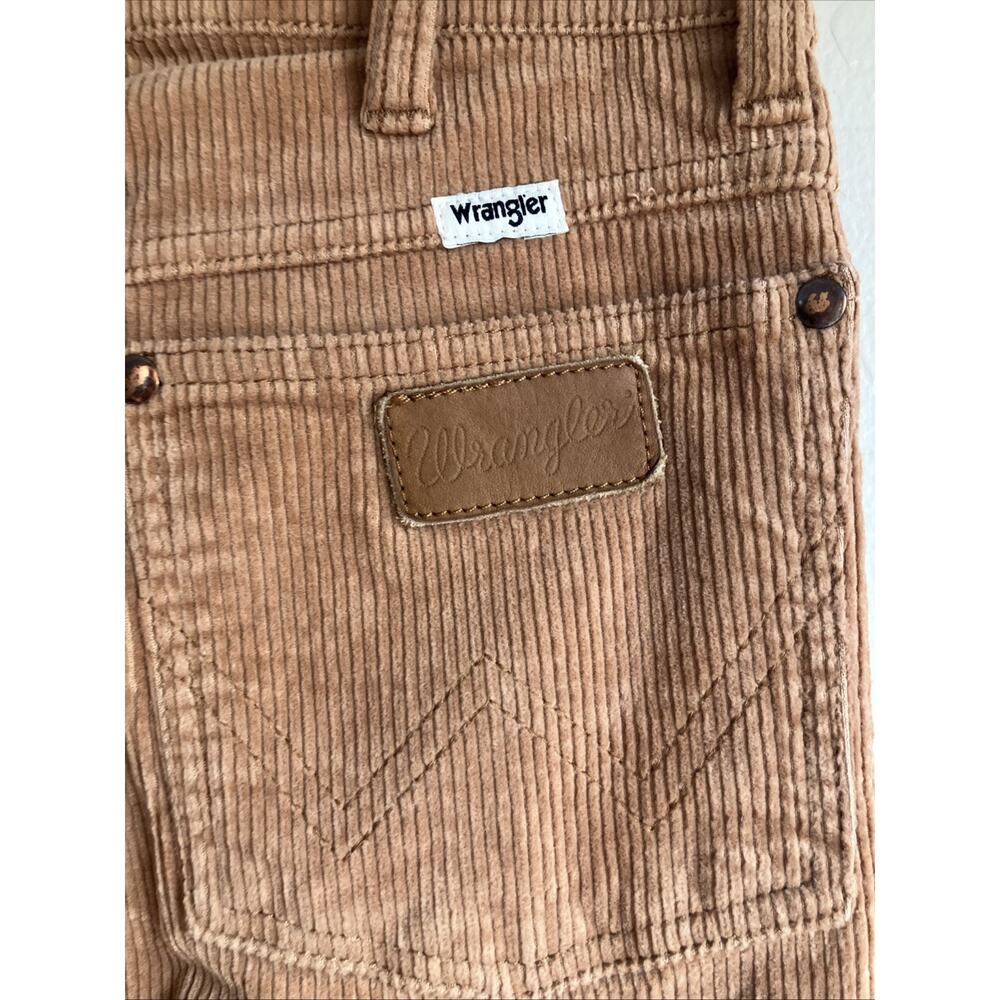Wrangler Corduroy High Rise Flare Jeans Pants Wanderer Cowgirl Size 28W X 34L - Picture 3 of 10